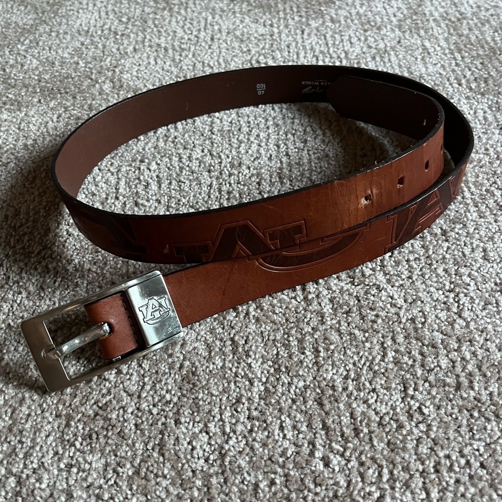 VTG 00’s Auburn University Limited Edition Brown Leather Belt